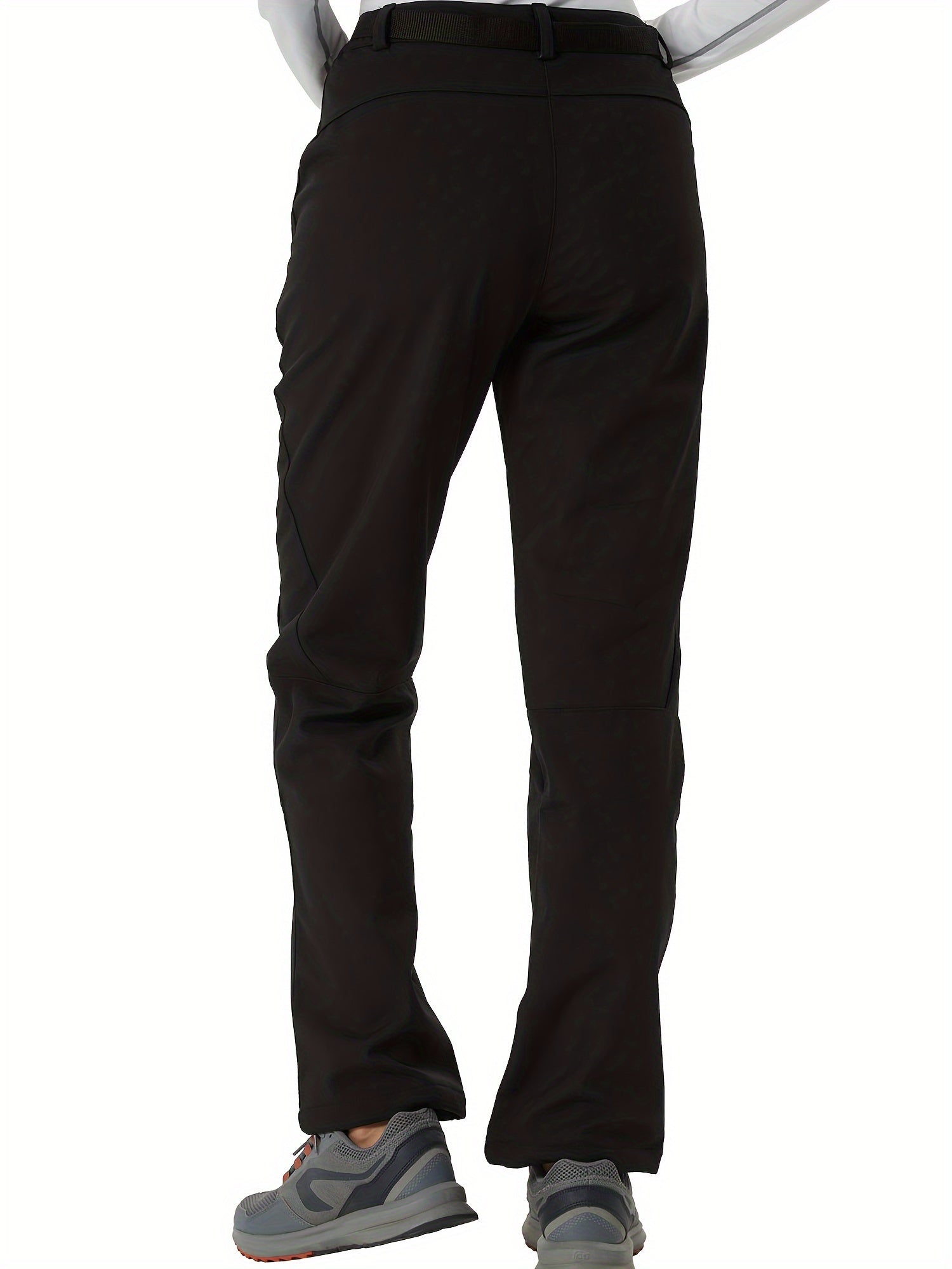 Water-Resistant Ski Pants Fleece-Lined Outdoor Sports Activewear Women's