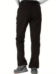 Water-Resistant Ski Pants Fleece-Lined Outdoor Sports Activewear Women's