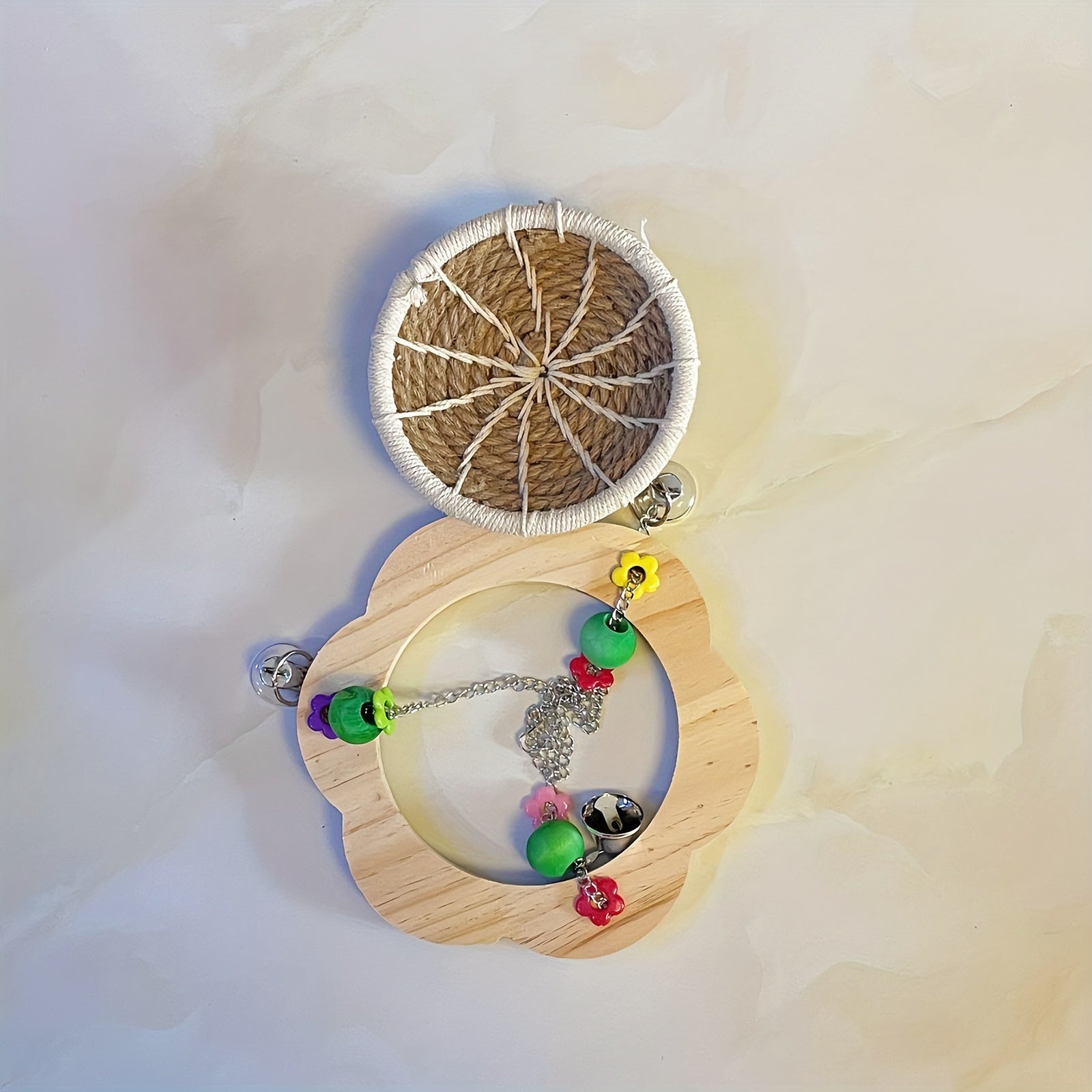 Cotton Rope Bird Breeding Nest Hanging Rest Bed Swing Hammock Toy