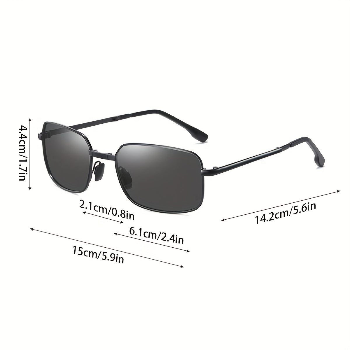 Men's Metal Polarized Foldable Sunglasses For Cycling Driving