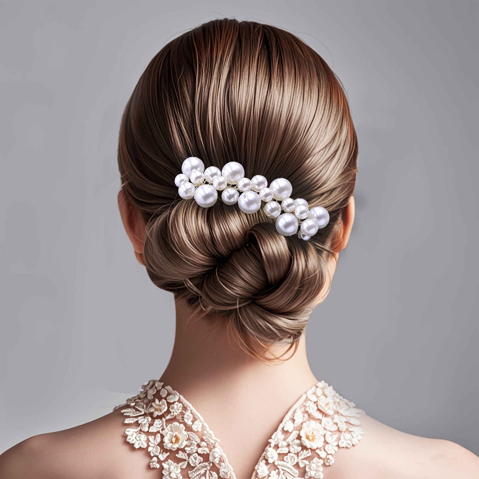 European American Bride Wedding Hair Comb Temperament Accessory