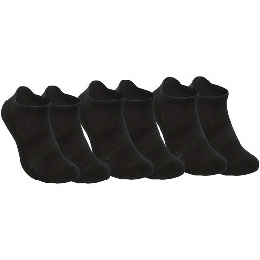 Men's Breathable Cotton Ankle Socks - 3 Pairs