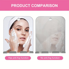 Fogless Shower Mirror with Shaver Holder