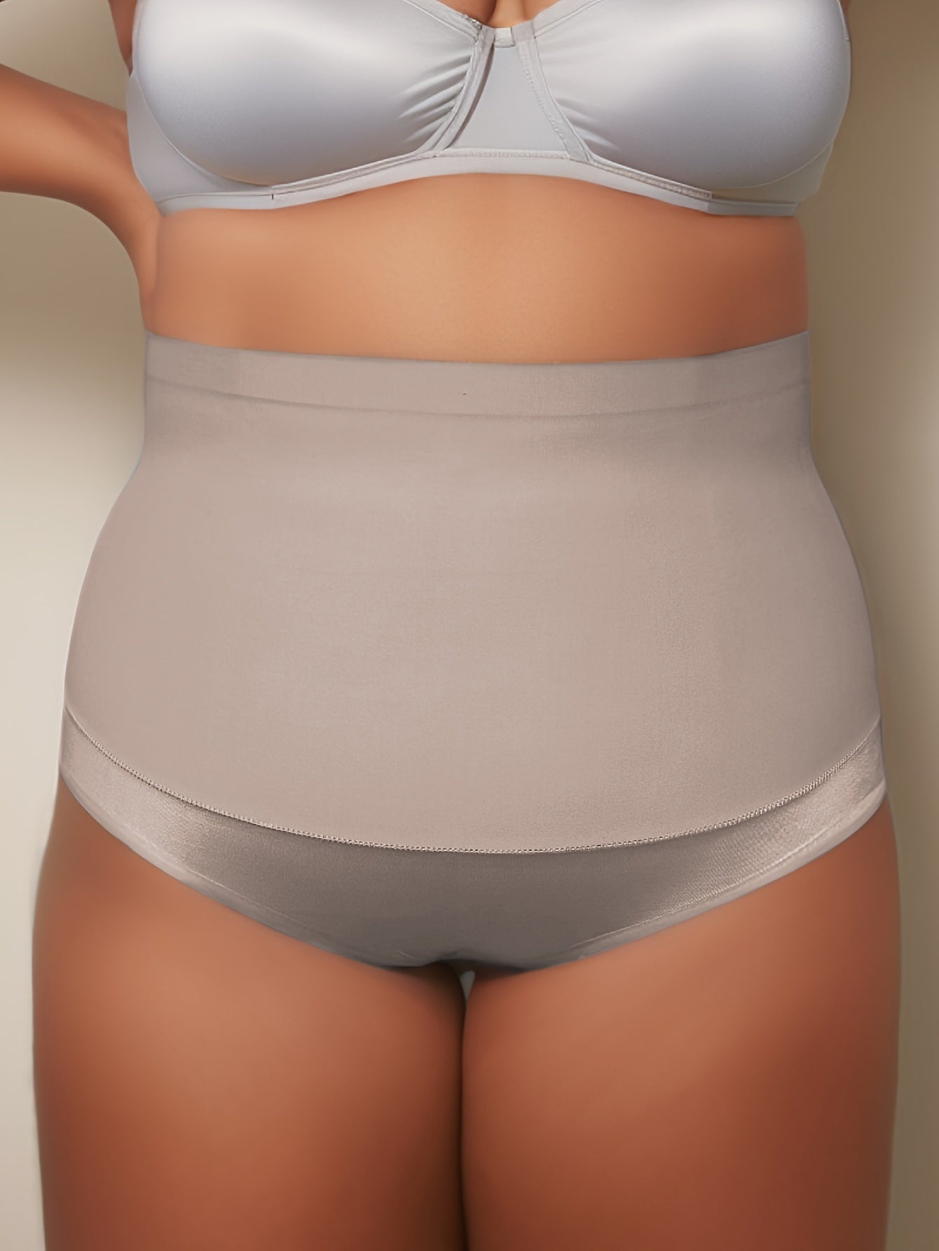 Solid Tummy Control High Waisted Shapewear Panty