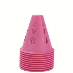 10pcs Roller Skating Pile Roadblock Training Cones for Obstacle Course