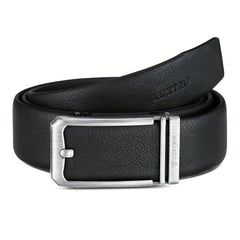 Men's Leather Belt with Automatic Buckle