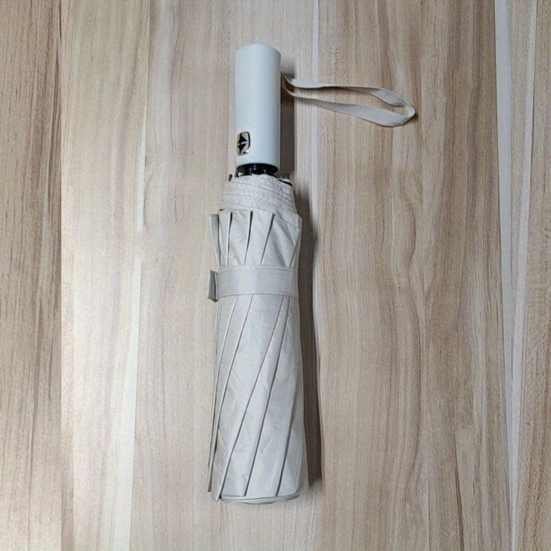 12 Ribs Auto Open Close Umbrella Large Rain or Shine Windproof Sunshade