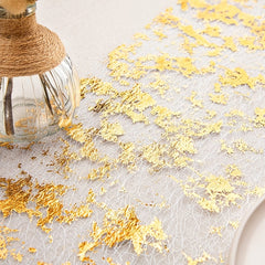 Glitter Foil Mesh Table Runner Roll Decorative Dining Table Centerpiece