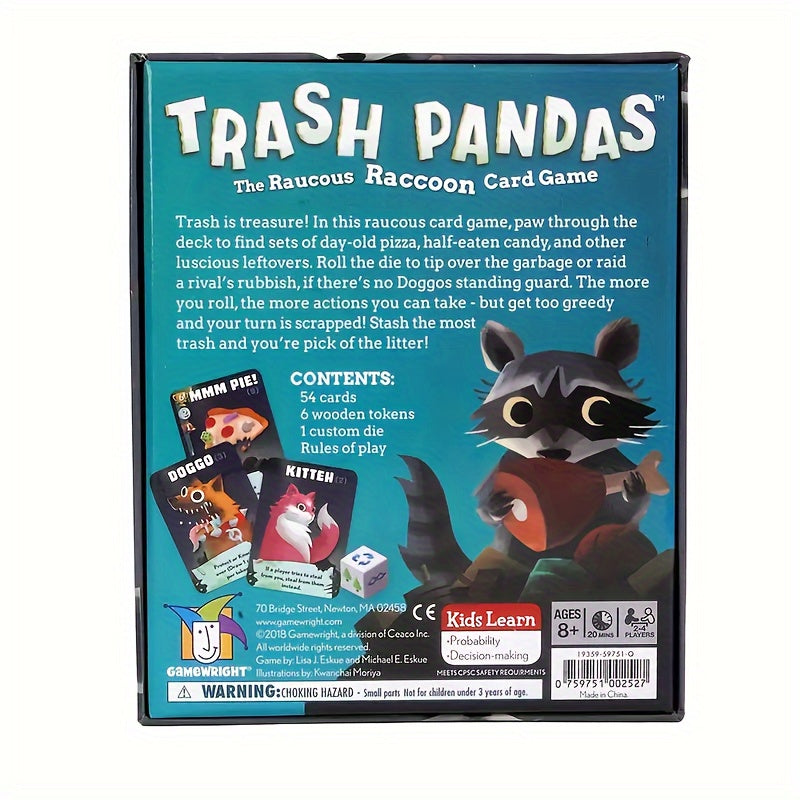 Raccoon Card Game for Family Gatherings