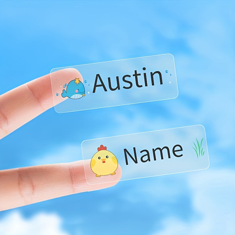Custom Waterproof Name Sticker 3.4x1 Personalized Label for School Stationery