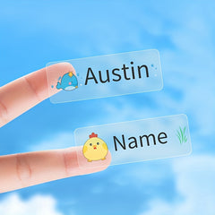 Custom Waterproof Name Sticker 3.4x1 Personalized Label for School Stationery