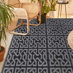 Outdoor Straw Rug Reversible Waterproof Patio Mats Porch Campers