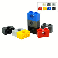 30pcs Building Blocks 1x2 with Hole Thick Classic Kids DIY Toy