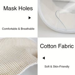 Transparent Cat Eye Mask for Grooming and Cleaning