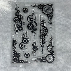 Gear Clear Stamps DIY Scrapbooking Silicone Stamps Paper Card Decoration