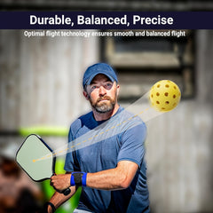 12pcs USAPA Approved Pickleballs with Mesh Bag, High Elasticity & Durable
