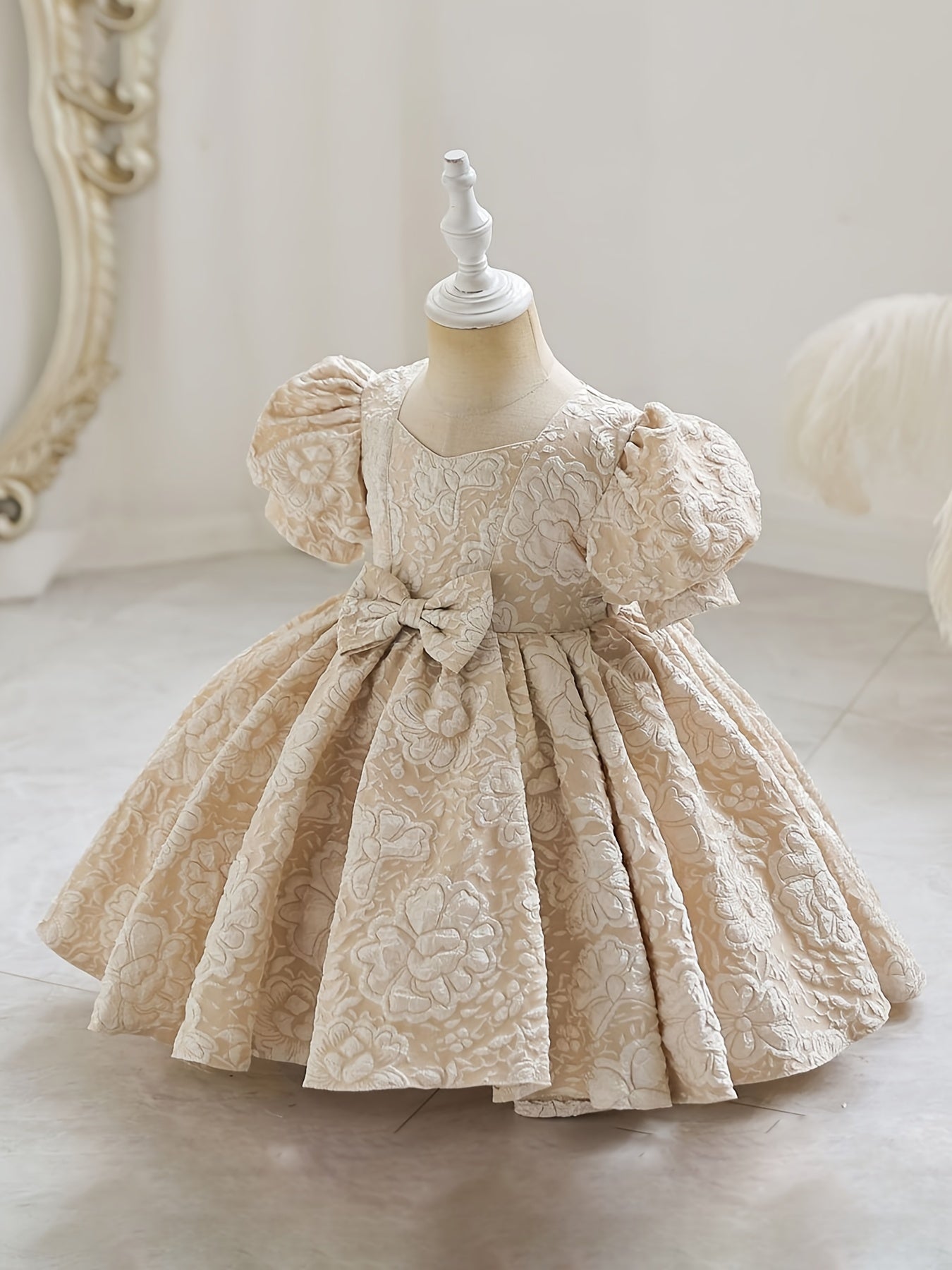 Baby Girls Flower Bowknot Princess Dress Clothes