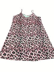 Leopard Print V Neck Loungewear Nightdress