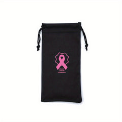 Pink Ribbon Cancer Warrior Glasses Bag