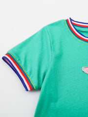 Toddler Girls Cartoon Cat Embroidery Cotton Casual Dress