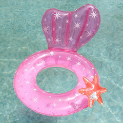 Inflatable Starfish Swimming Ring For Adults, PVC Thickened Floatie