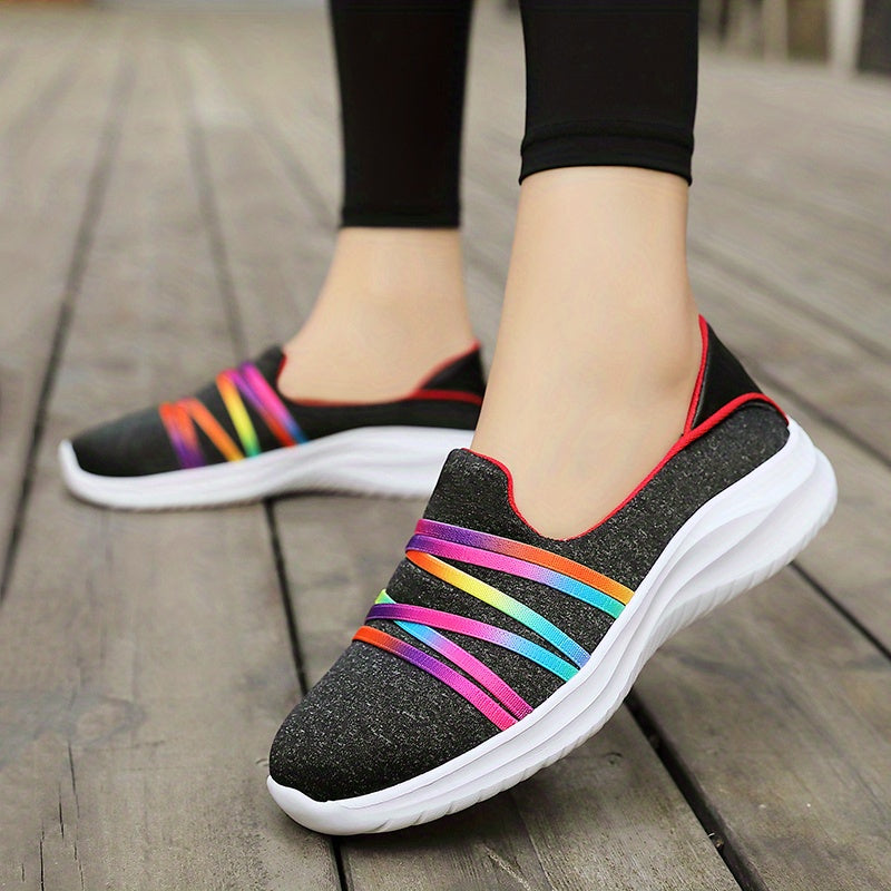 Women's Flat Sneakers Lightweight Slip On Shoes