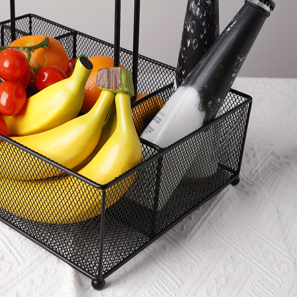 Outdoor Camping Portable Handheld Picnic Storage Basket Barbecue Seasoning Rack