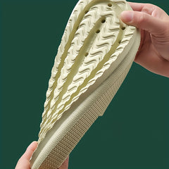 Men's Slip On Platform Slides Open Toe Slippers