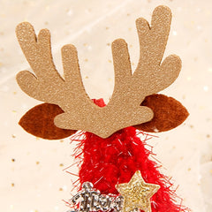 2pcs Christmas Mini Hat Clips Decorative Hair Clips Holiday Decoration
