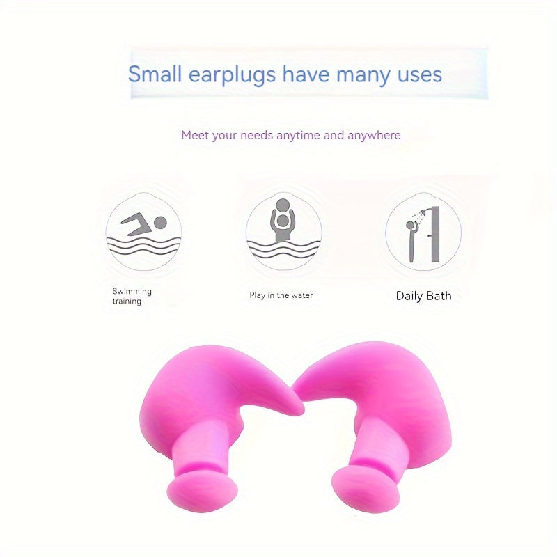 Waterproof Silicone Earplugs for Swimming