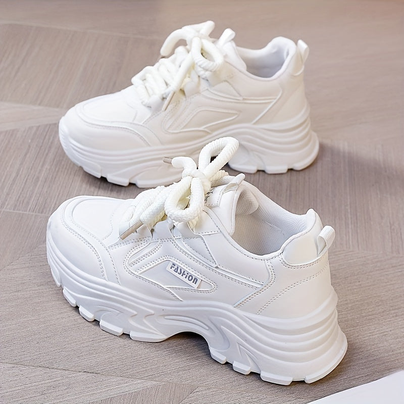 Women Chunky Dad Shoes Low Anti-slip Sneakers
