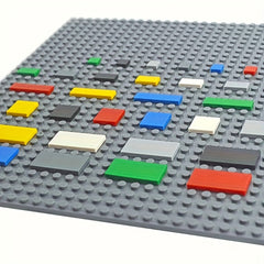 50pcs Multicolor Low Wall Bricks Set for DIY Garden and City Scenes