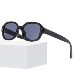 Oval Frame Sunglasses Vintage Shades Eyeglasses Women's Casual Eyewear