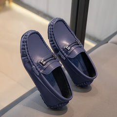 Boys Slip On Loafer Shoes Lightweight Non Slip Flat Shoes