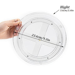 Clear Rotating Turntable Organizer Multifunctional Spice Rack