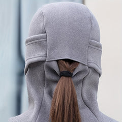 Ponytail Balaclava Elastic Windproof Ski Mask Woman Windproof Cycling Hood