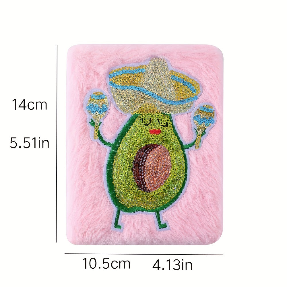 Avocado Cartoon Notebook - Creative Diary for Girls