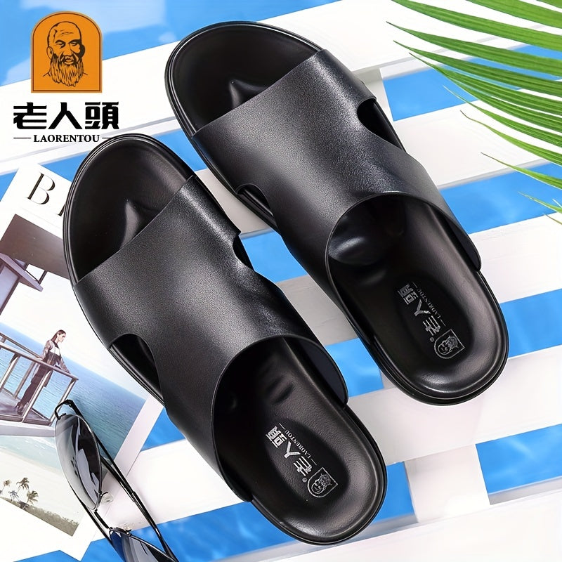 LAORENTOU Men's Non Slip Sandals Comfy Beach Shoes Summer