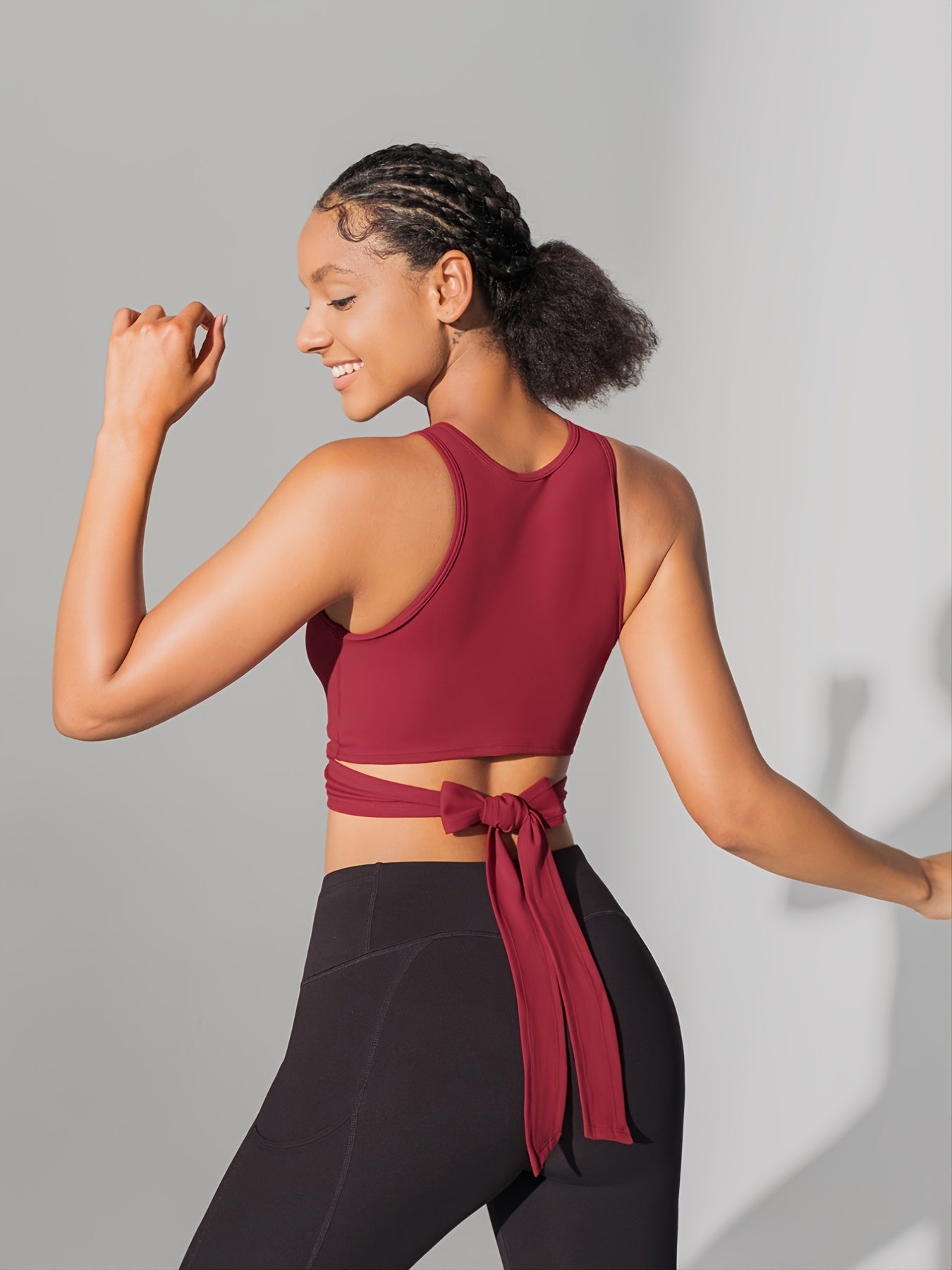 Cross Straps Yoga Shirt Sports Gym Quick Dry Tank Top