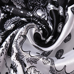 Floral Print Satin Scarf for Accessories