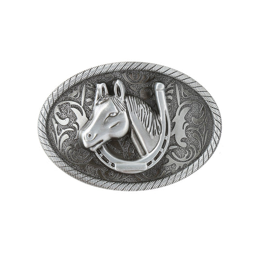 Personality Western Cowboy Men's Horse Head Buckle