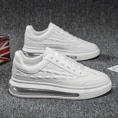 Men's Crocodile Pattern Skate Shoes Breathable Sneakers