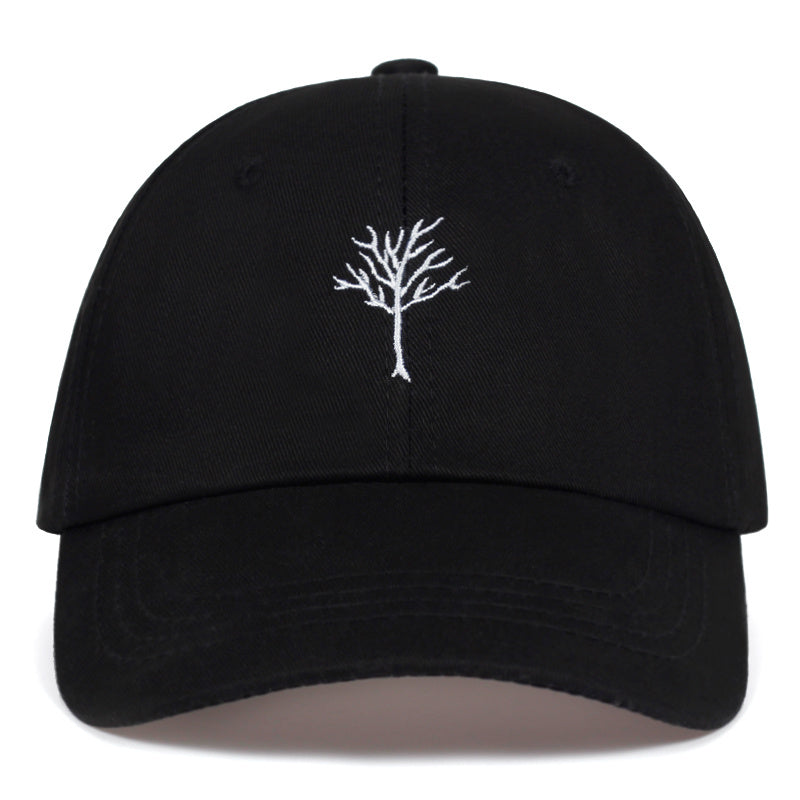 Tattoo Tree Embroidery Baseball Cap for Men