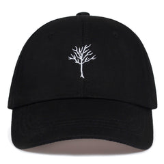 Tattoo Tree Embroidery Baseball Cap for Men