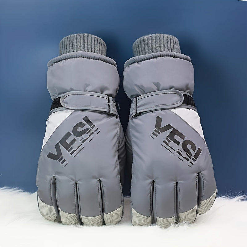 Men's Skiing Gloves Touch Screen Outdoor Riding Waterproof Windproof Gloves