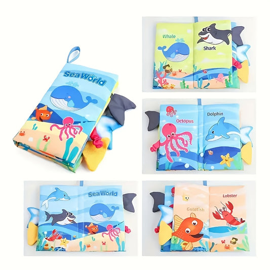 3pc Sensory Preschool Books with Touch Pages Safe Belly Time Toys