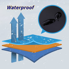 Winter Fleece Lined Waterproof Touch Screen Gloves for Women Men