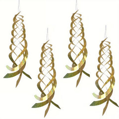 4pcs Bird Repellent Spiral Reflectors Hanging Reflective Deterrent Device