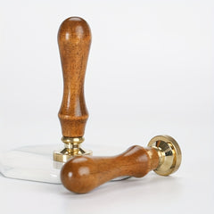 Christmas Series Brass Seal Stamp Head & Wooden Handle Set