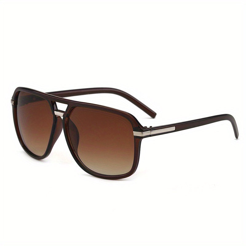 Men's Retro Square Frame Polarized Sunglasses